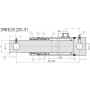 SIŁOWNIK CYLINDER HYDRAULICZNY TŁOK SKOK 200 SMN1G 50x200
